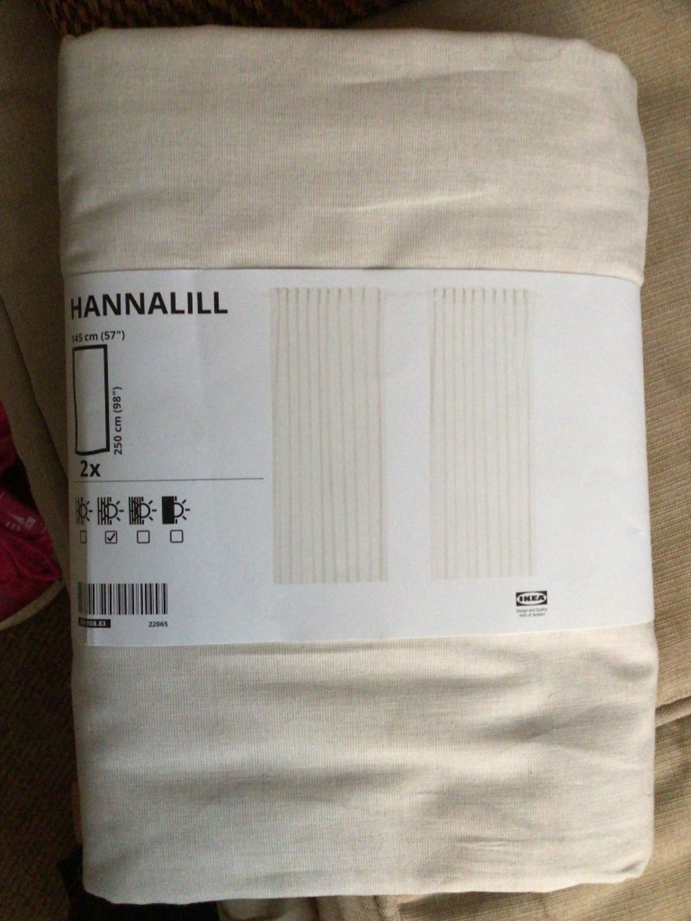 NWT IKEA hannalill curtains